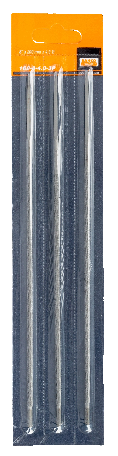 SET 3 LIMAS MOTOSIERRA 7/32 (5,5MM) BAHCO 168-8-5.5-3P - 2