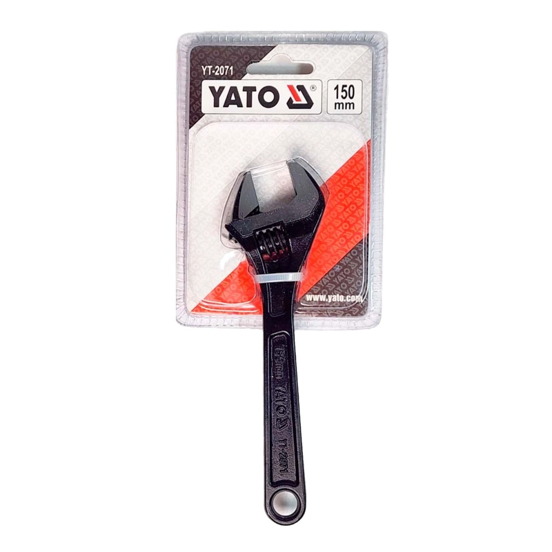 YATO LLAVE FRANCESA AJUSTABLE 150MM YT-2071 ACERO CARBONO - 1