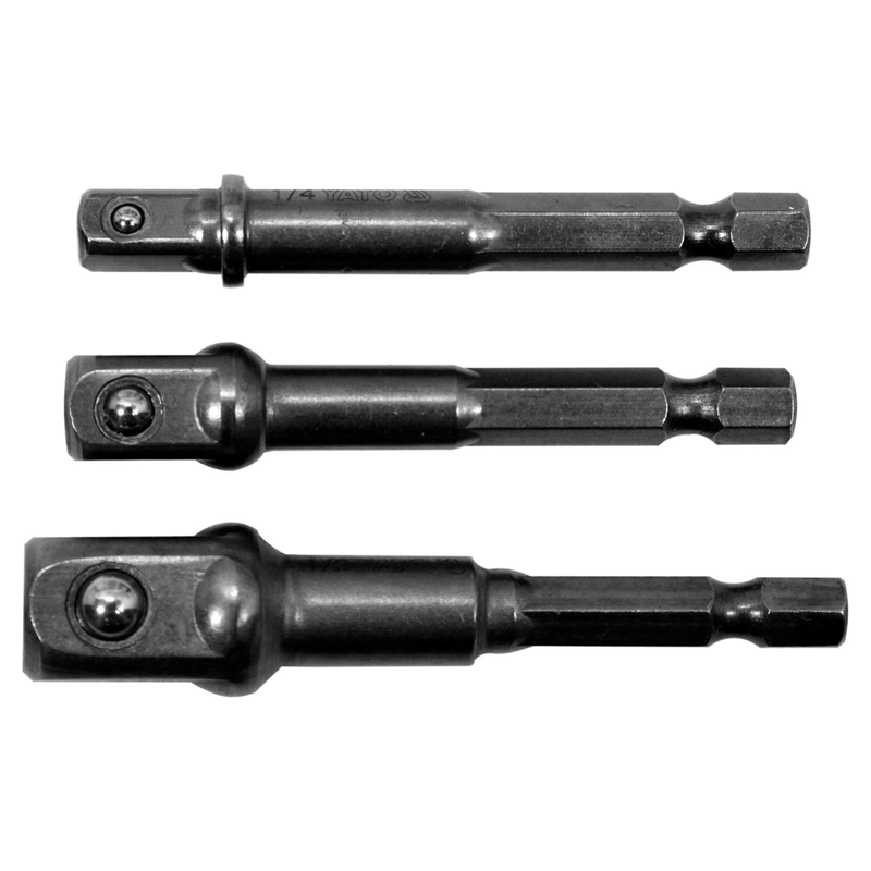 JUEGO ADAPTADORES CUADRANTE - 1/4'', 3/8'', 1/2'' (0901895) 3 PZAS - YATO - 1