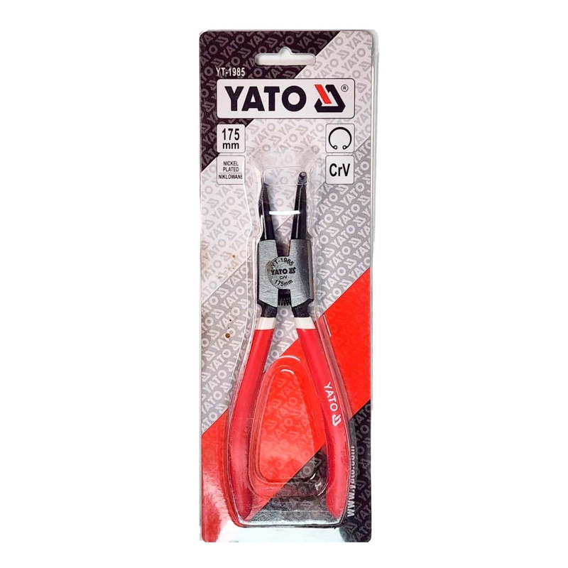 ALICATE ANILLO SEEGER YATO YT-2141 EXTERNO CURVO 175MM CRV - 2