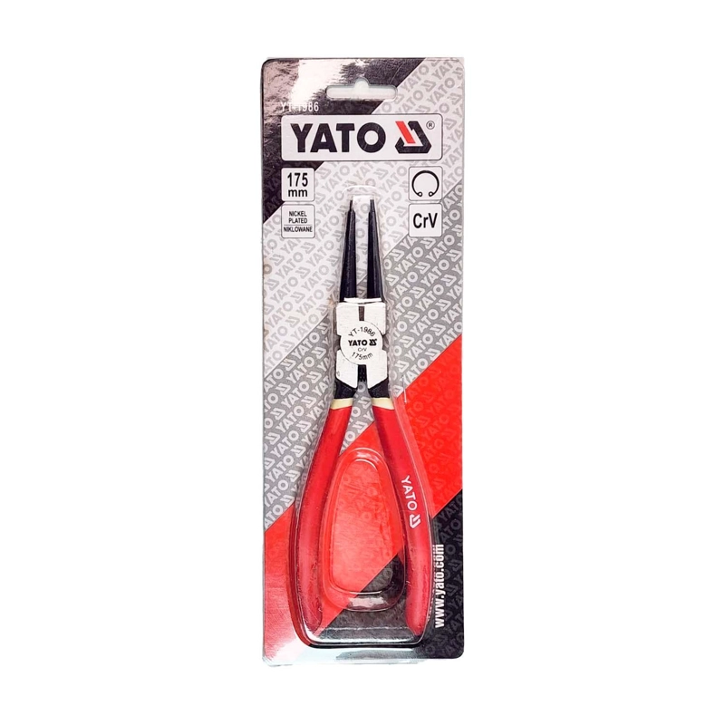 YATO ALICATE SACA SEGURO INTERNO RECTO 175MM YT-1986 CRV - 2