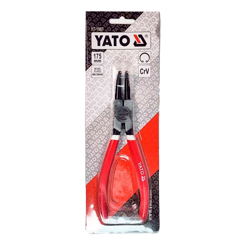 YATO ALICATE SACA SEGURO INTERNO CURVO 175MM YT-1987 CRV - 2