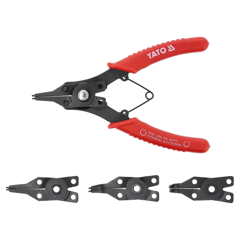ALICATE SEEGER YATO YT-2130 160MM 4 PUNTAS INTERCAMBIABLES - 1