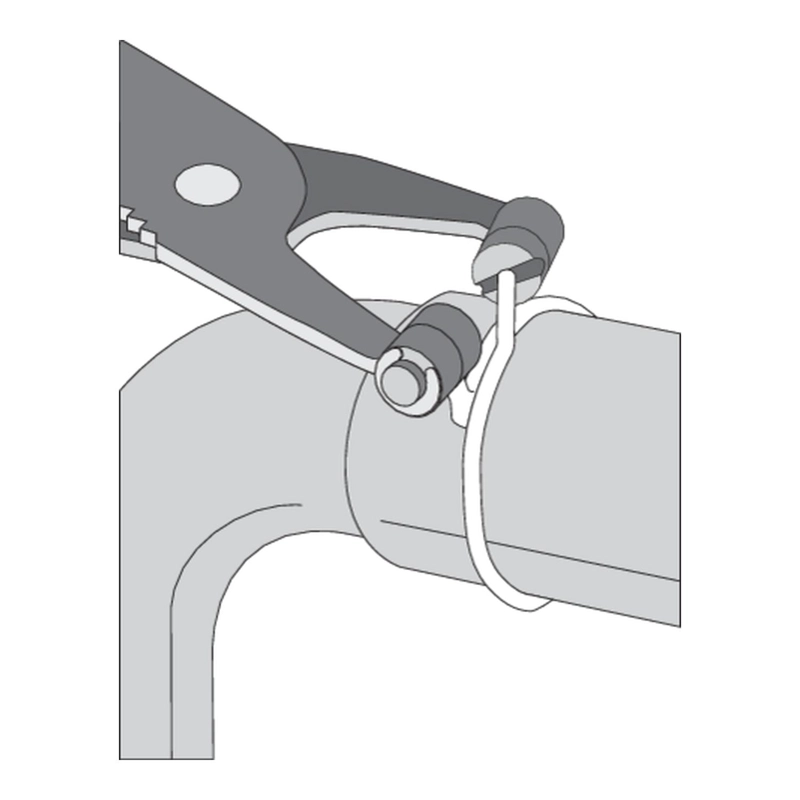 PINZA PARA ABRAZADERAS DE MANGUERA YATO YT-0650 230MM - 2