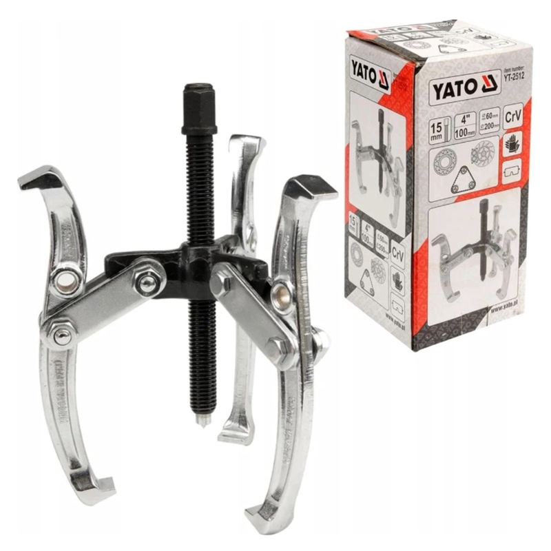 EXTRACTOR 3 BRAZOS 4'' 100MM CRV YATO YT-2512 PROFESIONAL - 2