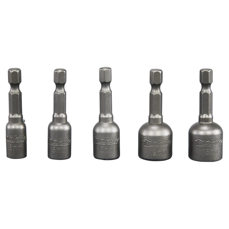 SET 5 DADOS MAGNE TICOS MAKITA B-39154 1/4' 6-13MM IMPACTO - 2