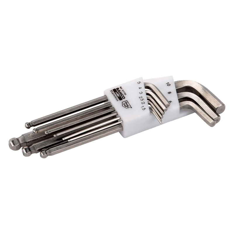 JUEGO LLAVES ALLEN INOX BOLA BAHCO BE-9770I 9 PZS 1.5-10MM - 2
