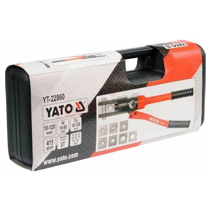 PRENSA HIDRAULICA TERMINALES YATO YT-22860 8T 10-120MM² - 5