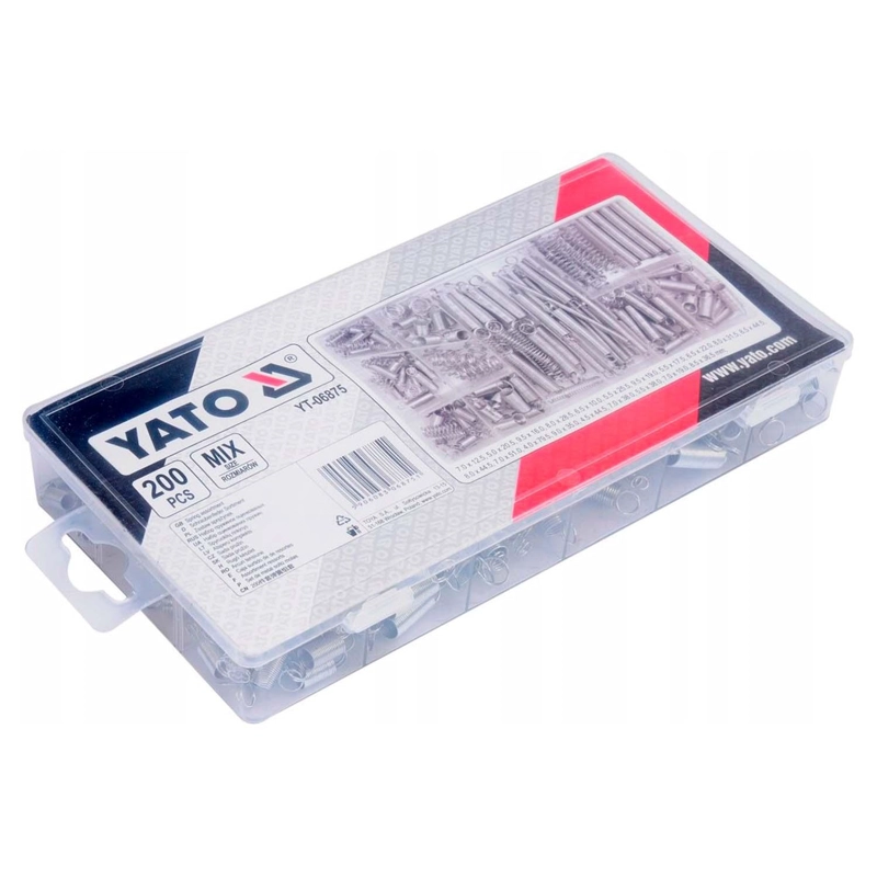 SURTIDO DE RESORTES YATO YT-06875 200 PZS 20 MEDIDAS ACERO - 3