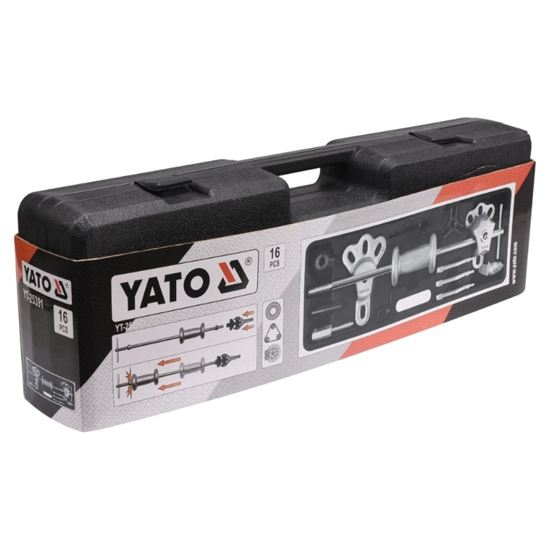EXTRACTOR INERCIA MASAS RODAMIENTOS YATO YT-25391 16 PZS - 6