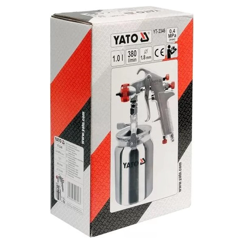 PISTOLA PINTAR VASO INFERIOR 1L YATO YT-2346 BOQUILLA 1.8MM - 2
