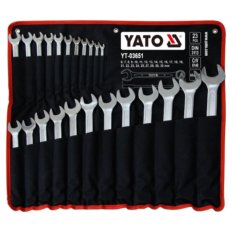 JUEGO LLAVES COMBINADAS YATO YT-03651 23 PZS 6-32MM CRV - 1