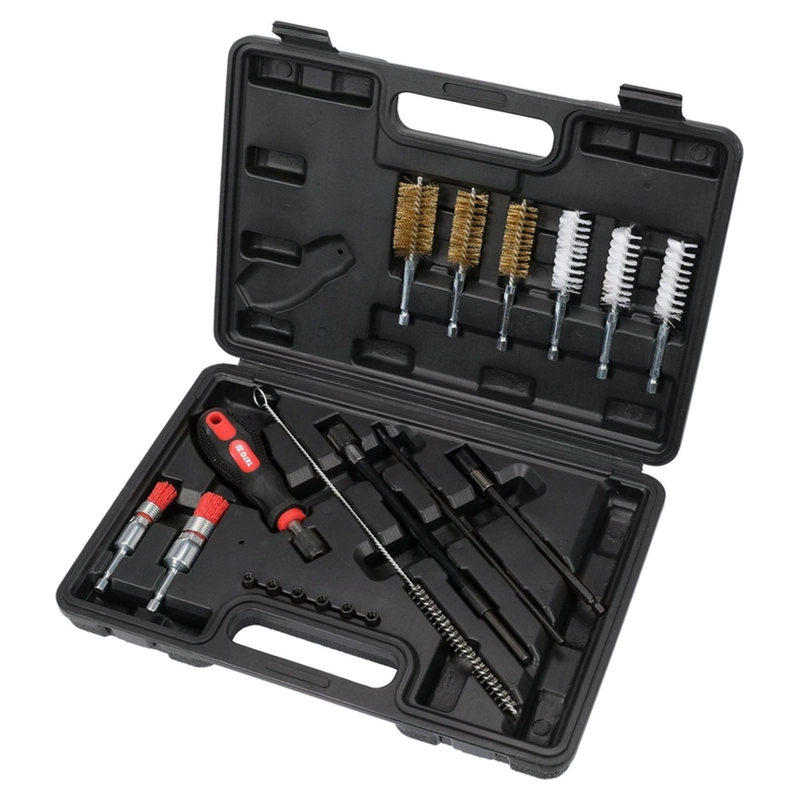 KIT LIMPIEZA ASIENTOS INYECTORES YATO YT-17623 19 PIEZAS - 1