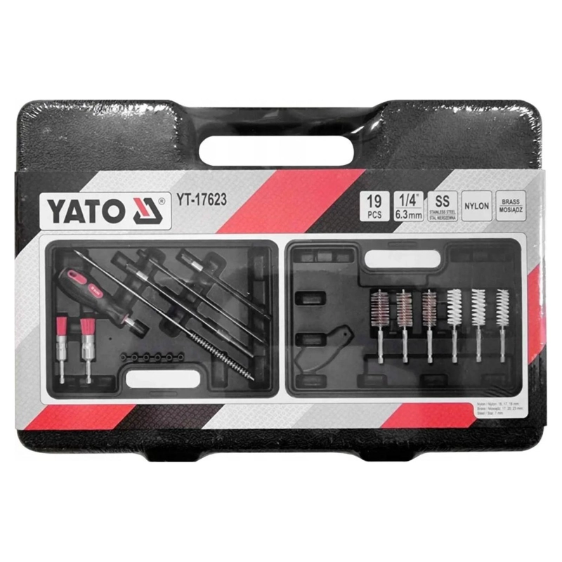 KIT LIMPIEZA ASIENTOS INYECTORES YATO YT-17623 19 PIEZAS - 4