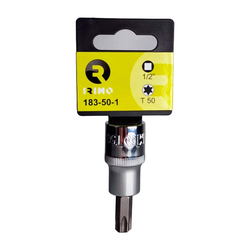 DADO PUNTA TORX IRIMO 1/2'' T50 60MM ACERO CROMADO - 1