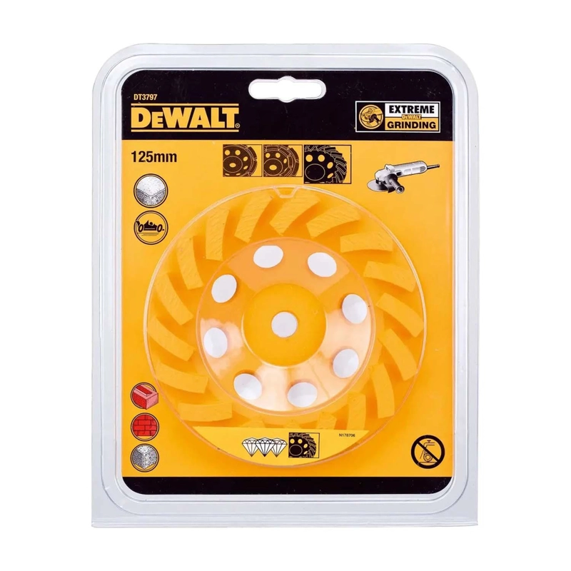 COPA DIAMANTADA DEWALT EXTREME TURBO 125MM M14 CONCRETO - 2