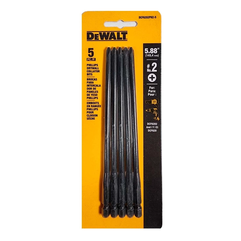 PACK 5 PUNTAS PH2 6'' PARA DCF6202 DEWALT DCF6202PH2-5 - 2