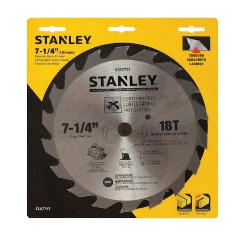 DISCO SIERRA MADERA 7-1/4'' 18D STANLEY STA7717 - 4