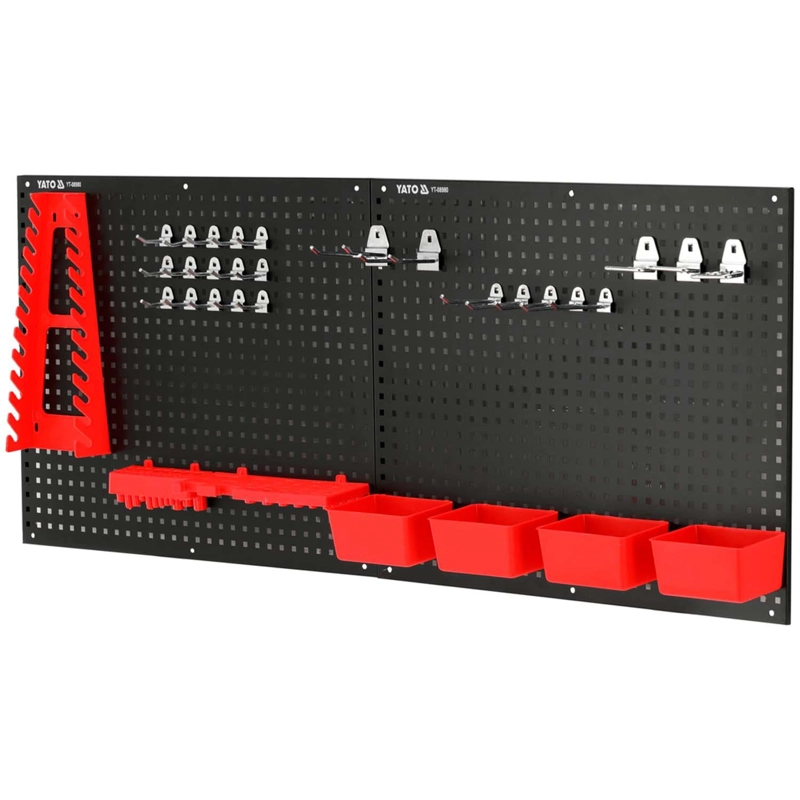 PANEL ORGANIZADOR DE PARED YATO METALICO 34 PZAS - 2