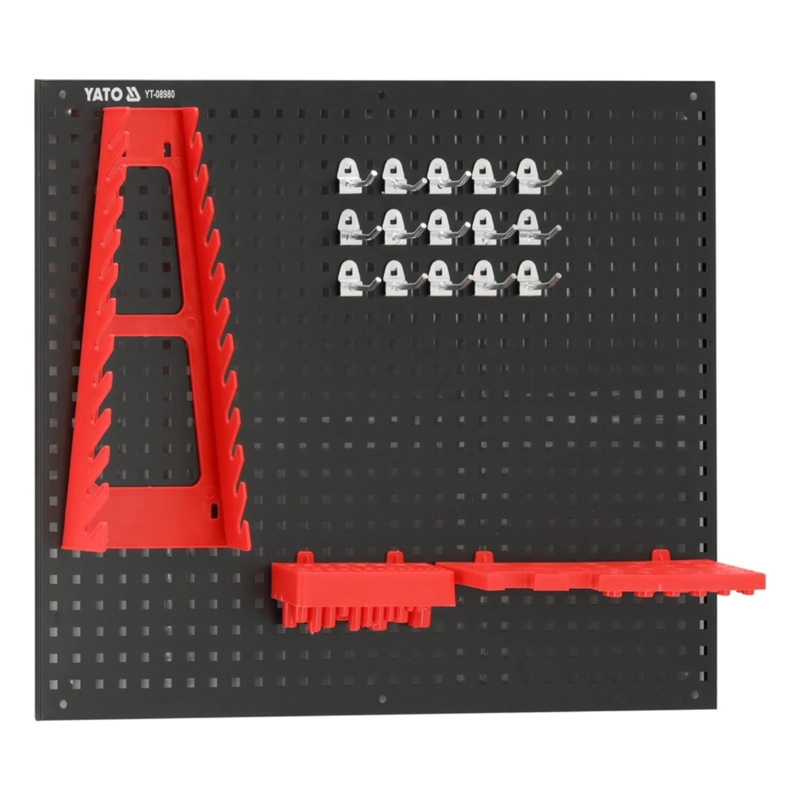 PANEL ORGANIZADOR DE PARED YATO METALICO 34 PZAS - 3