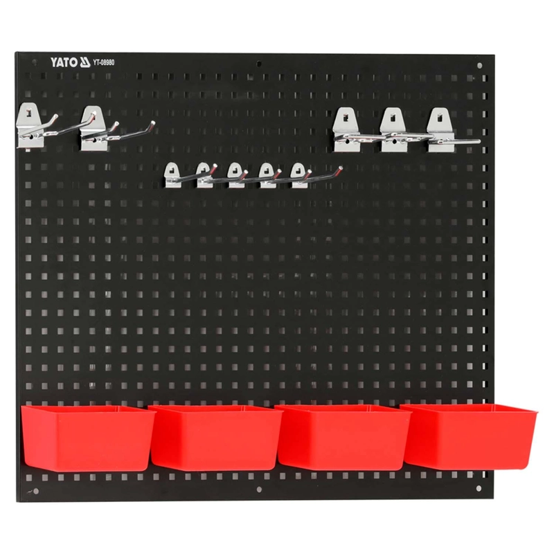 PANEL ORGANIZADOR DE PARED YATO METALICO 34 PZAS - 4