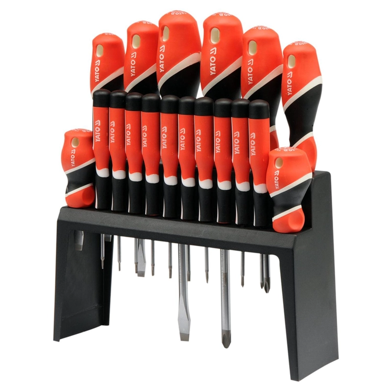 SET 18 DESTORNILLADORES YATO YT-25982 PLANO PHILLIPS TORX S2 - 2