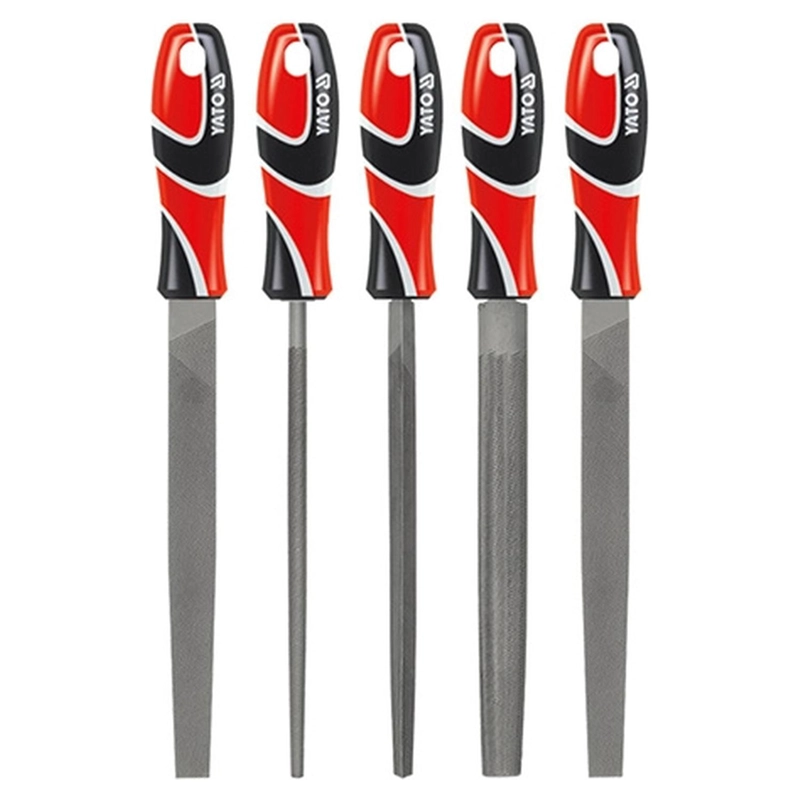 JUEGO 5 LIMAS METAL YATO YT-6239 250MM 5 FORMAS T12 - 2