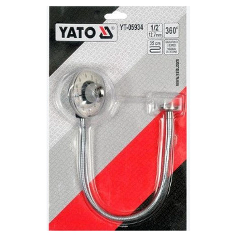 MEDIDOR DE TORQUE ANGULAR YATO YT-05934 1/2'' 360° CON IMAN - 4