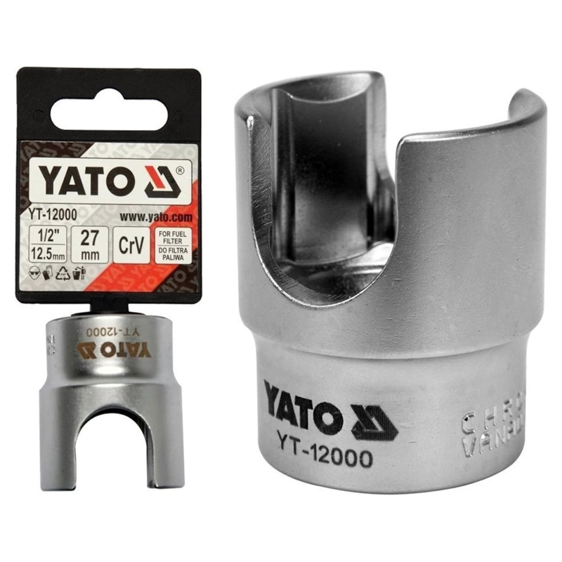 DADO PARA FILTRO DE COMBUSTIBLE YATO YT-12000 27MM 1/2 HDI - 3