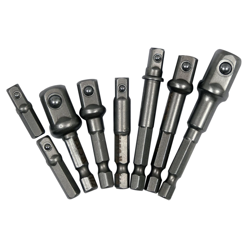 SET 8 ADAPTADORES HEX A DADOS YATO YT-04639 1/4 3/8 1/2 - 2