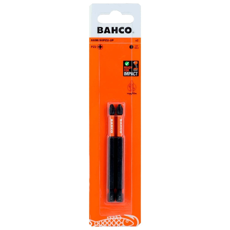 PUNTAS DE IMPACTO DE TORSION PZ2X90MM 2 PZAS - BAHCO - 2