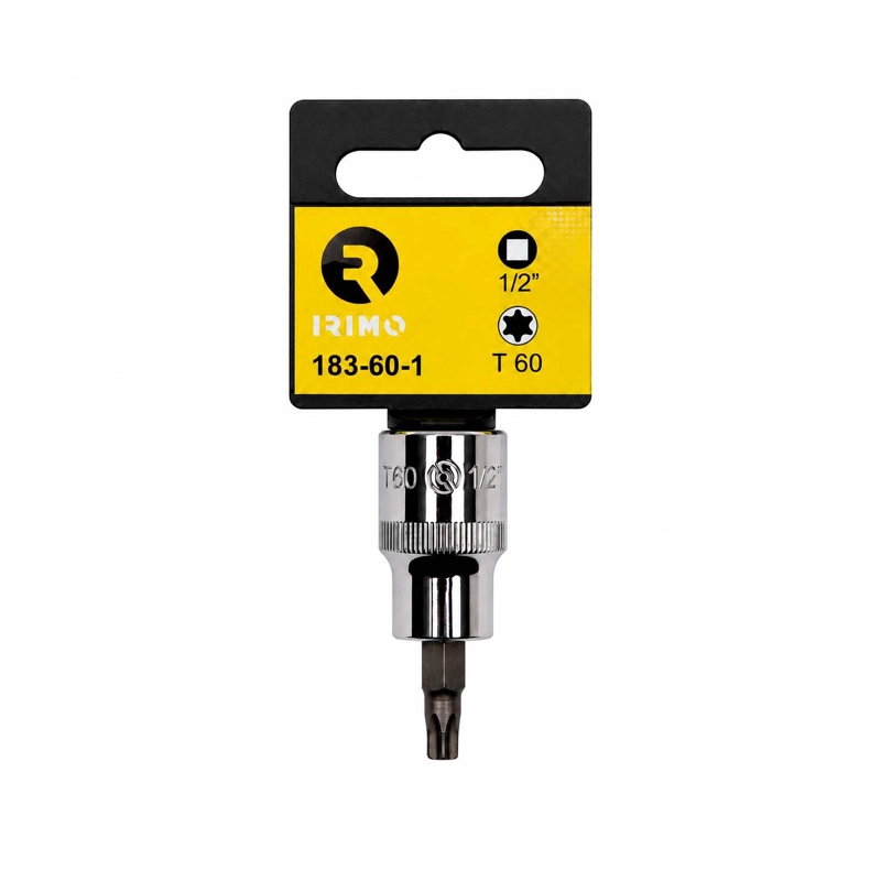 DADO PUNTA TORX IRIMO 1/2'' T60 60MM ACERO CROMADO - 3
