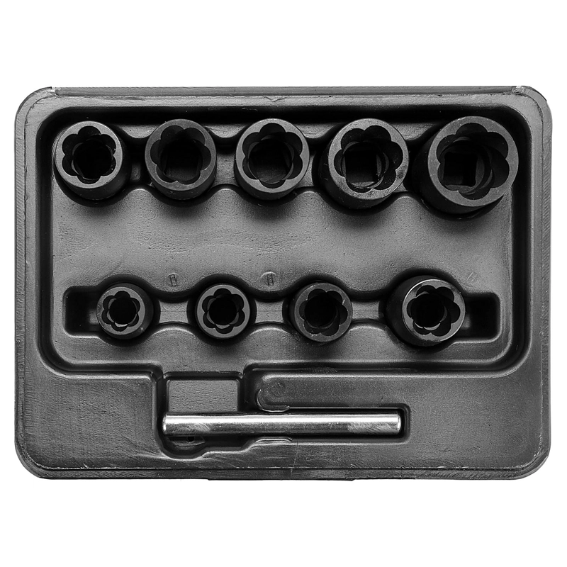 SET EXTRACTORES PERNOS YATO 3/8'' 10-19MM CRMO 10PZ DADOS - 3