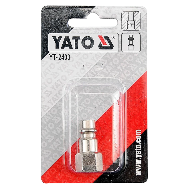 CONECTOR NEUMATICO YATO ROSCA INTERNA HEMBRA 1/4' G1/4 GRD - 2