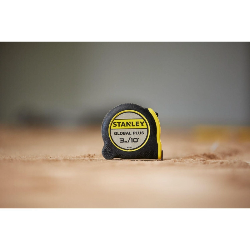 FLEXOMETRO HUINCHA STANLEY GLOBAL PLUS 3 M 10 PIES COMPACTO - 3