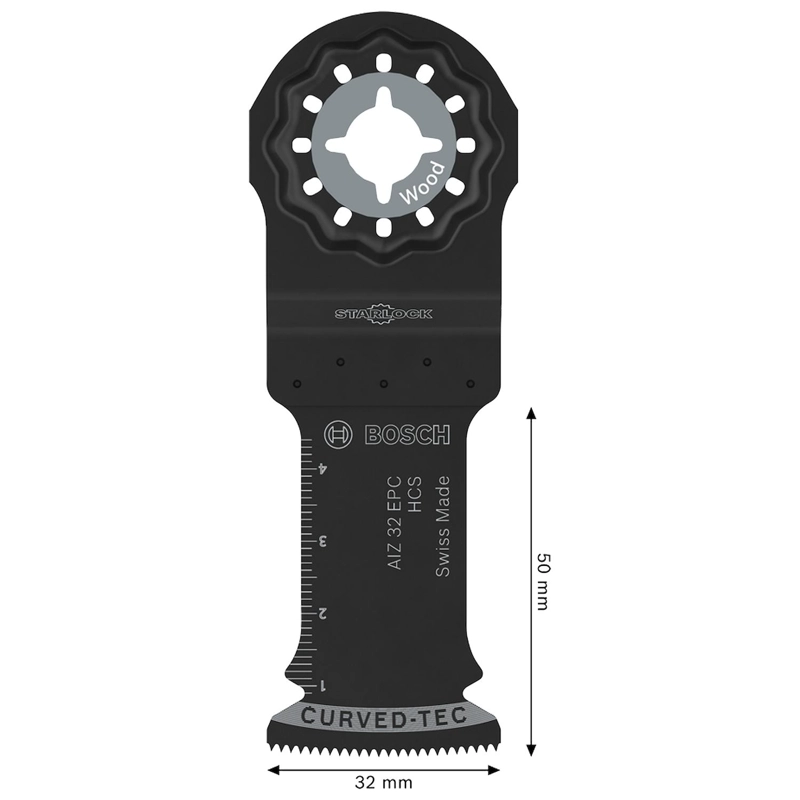 HOJA MULTIHERRAMIENTA BOSCH AIZ 32 EPC MADERA 32MM STARLOCK - 4