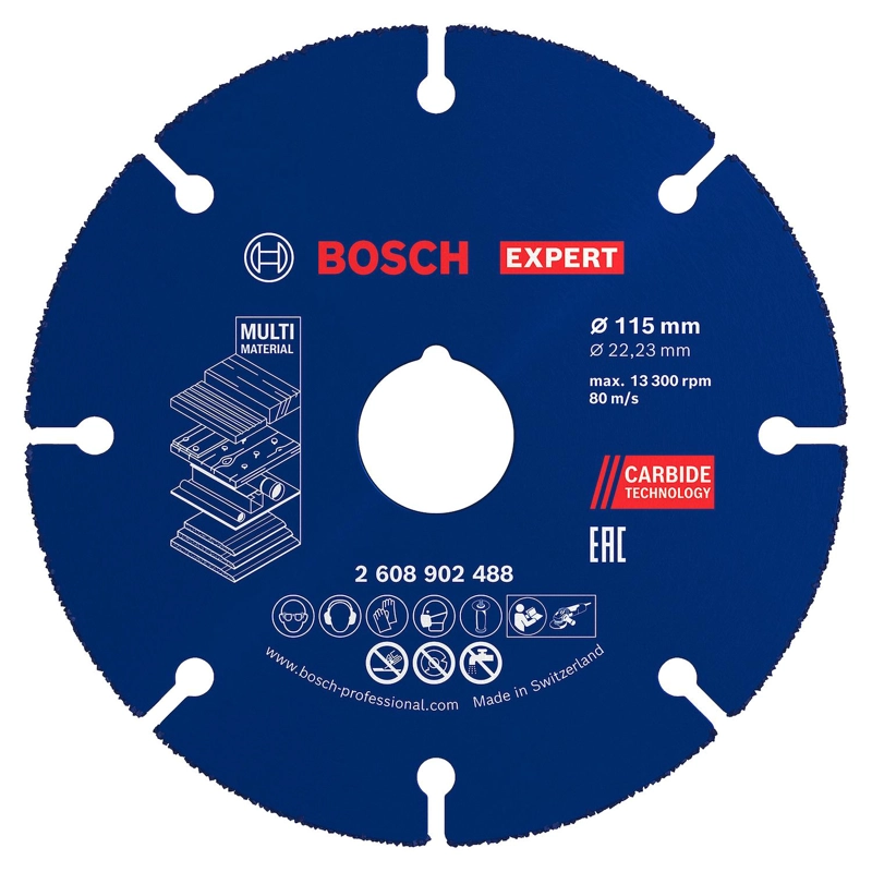 DISCO CORTE BOSCH EXPERT CARBIDE MULTI MATERIAL 115MM AMOLA - 2