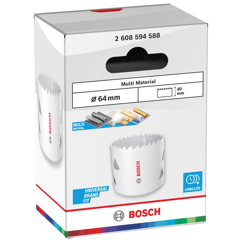 SIERRA COPA BI-METAL BOSCH MULTI MATERIAL Ø 64MM (2-1/2'') - 1