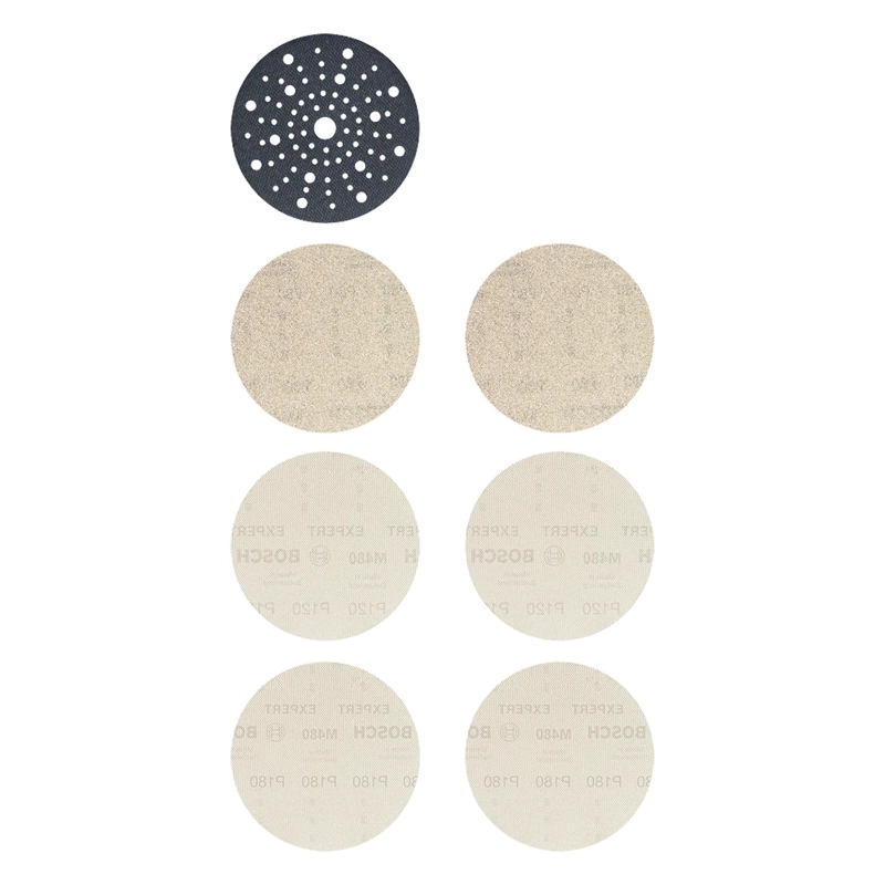 SET 7 MALLA LIJA BOSCH EXPERT M480 150MM EXCE NTRICA BAJO POLVO - 2