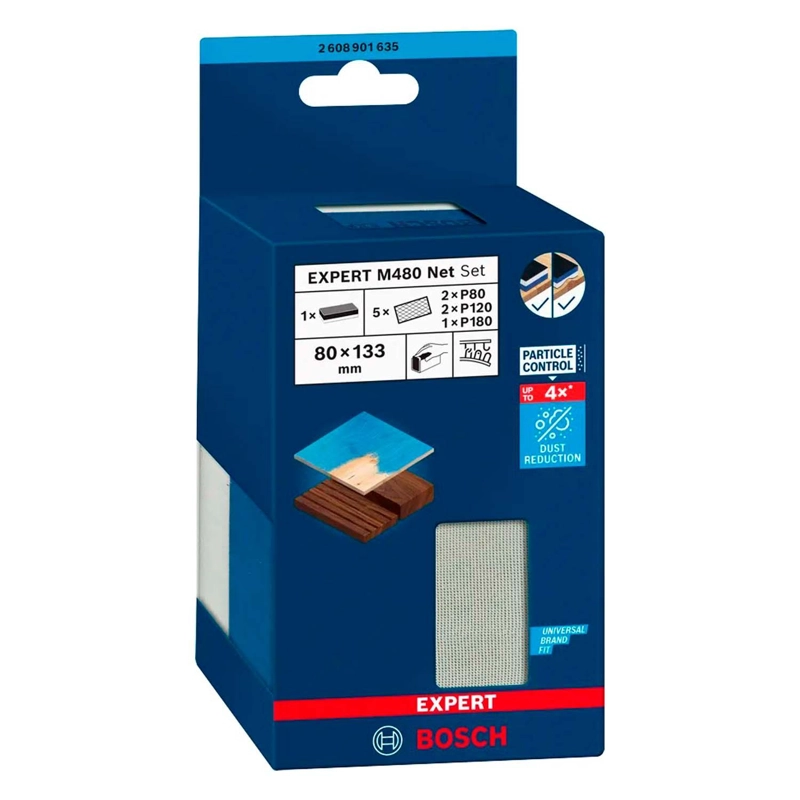 BLOQUE DE LIJADO DE DOBLE DENSIDAD EXPERT M480 80X133MM - 1