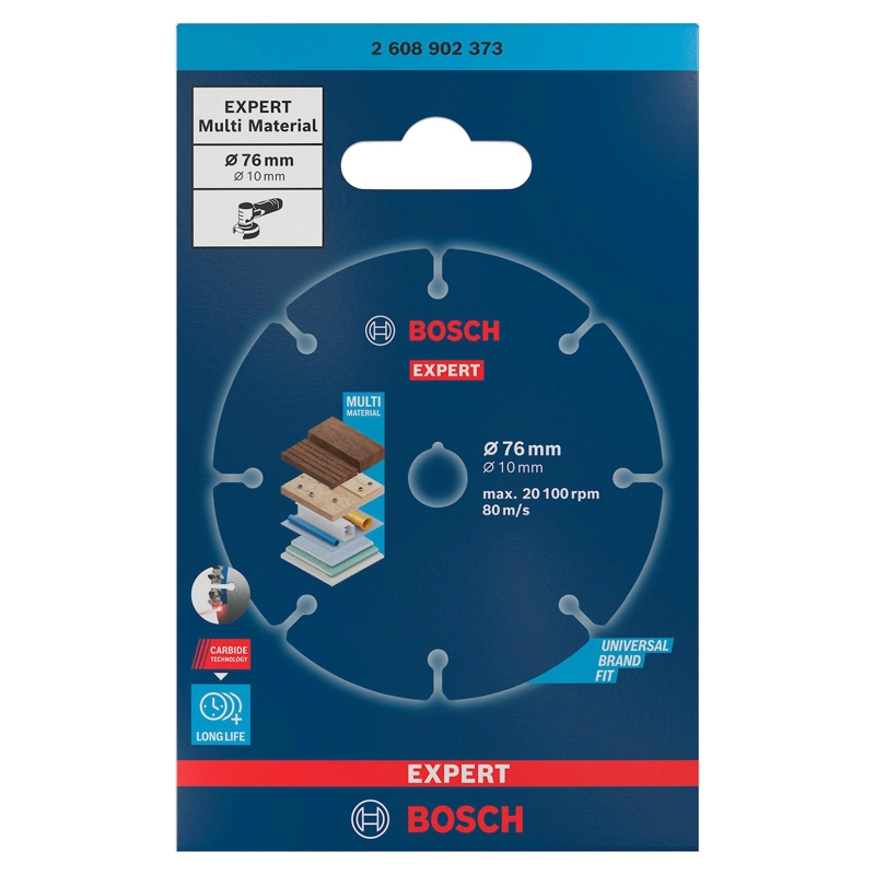 DISCO CORTE BOSCH EXPERT CARBIDE MULTI WHEEL 76MM MINIAMOLA - 1