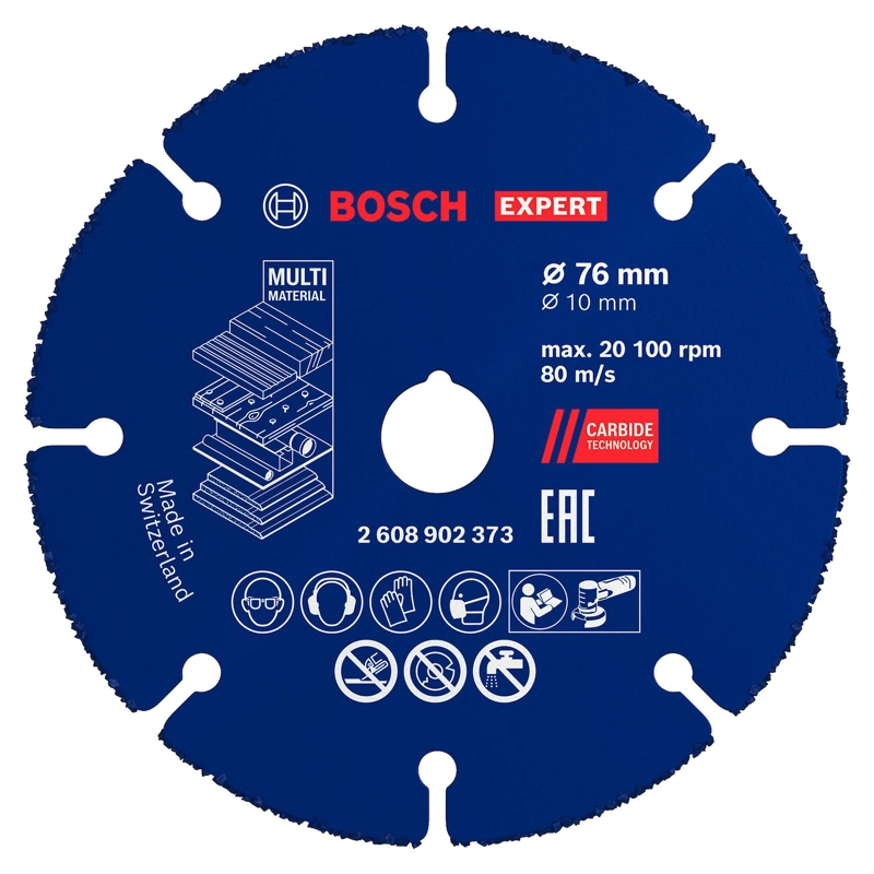 DISCO CORTE BOSCH EXPERT CARBIDE MULTI WHEEL 76MM MINIAMOLA - 2
