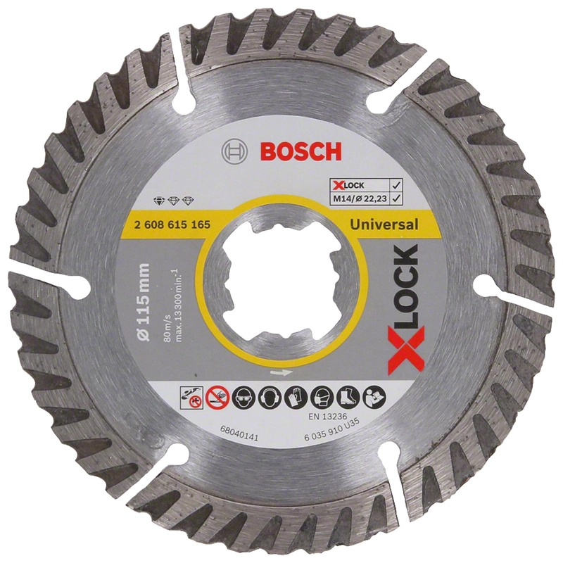 DISCO DIAMANTE BOSCH PRO MULTI MATERIAL X-LOCK 115MM CORTE - 1