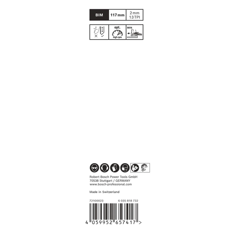 HOJA CALADORA BOSCH EXPERT T308BFP MADERA DURA ANGULAR 2 PZS - 4