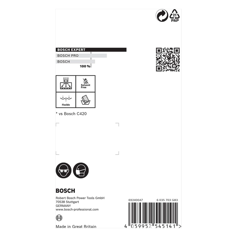SET 3 ESPONJAS LIJA BOSCH EXPERT S473 FLEX 98X120MM M/F/SF - 7