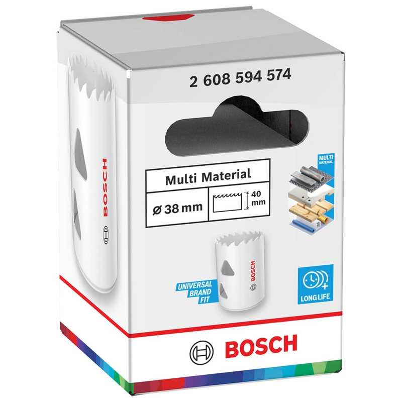 SIERRA COPA BI-METAL BOSCH MULTI MATERIAL Ø 38MM (1-1/2'') - 1