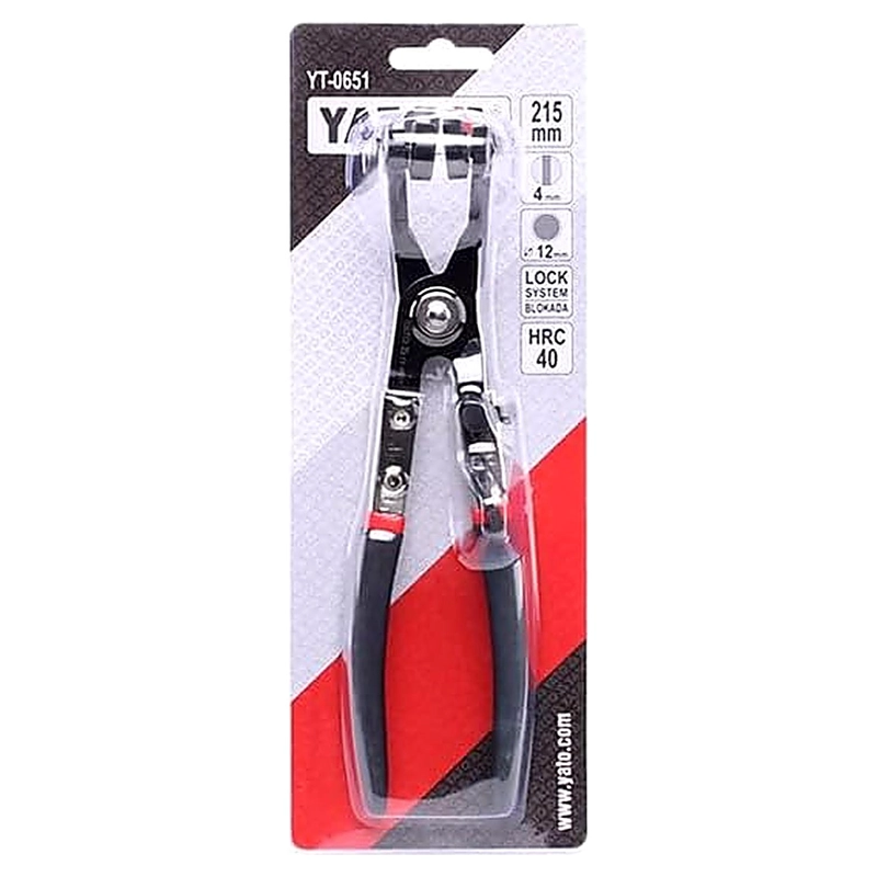 ALICATE 45° PARA ABRAZADERAS DE MANGUERA YATO YT-0651 215MM - 6