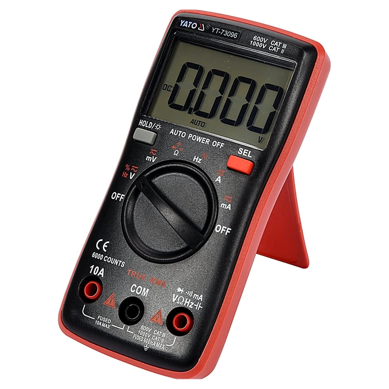 MULTIMETRO DIGITAL TRUE RMS AUTORANGO YATO YT-73096 - 2
