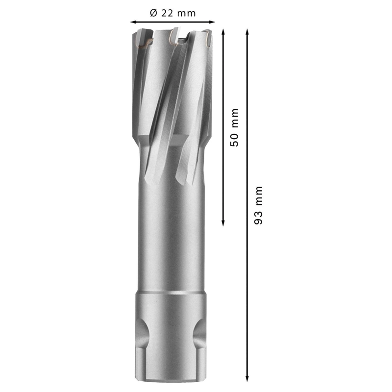 BROCA ANULAR BOSCH PRO TCT 22X50MM CARBURO TUNGSTENO WELDON - 8