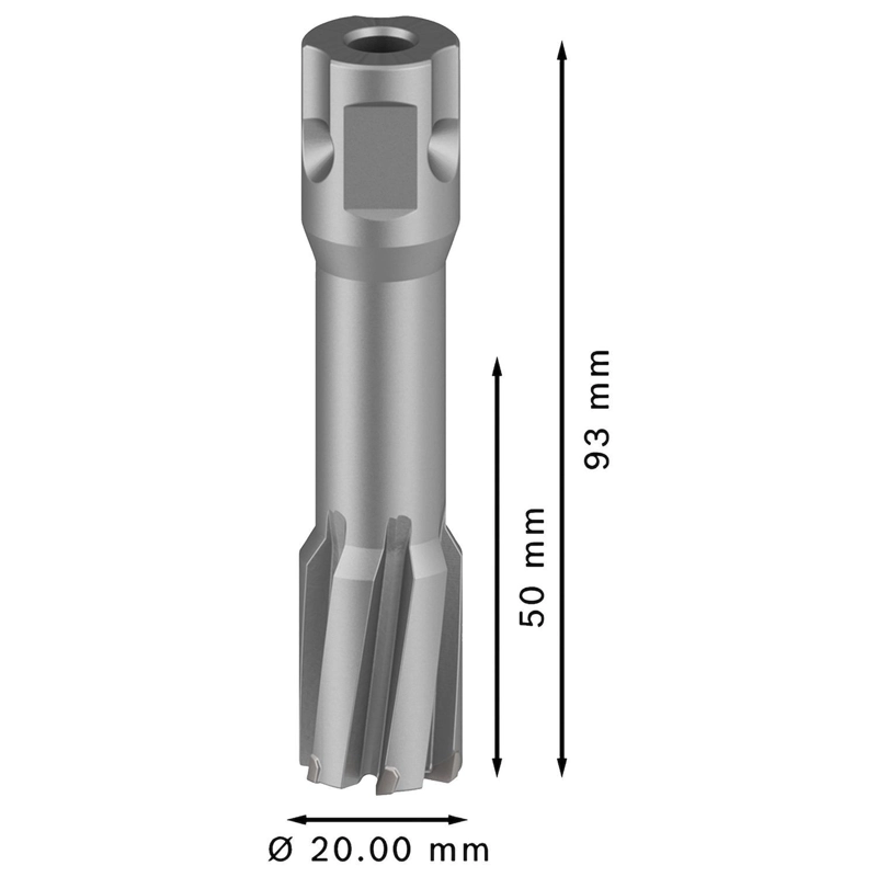 BROCA ANULAR BOSCH PRO TCT 20X50MM CARBURO TUNGSTENO WELDON - 8